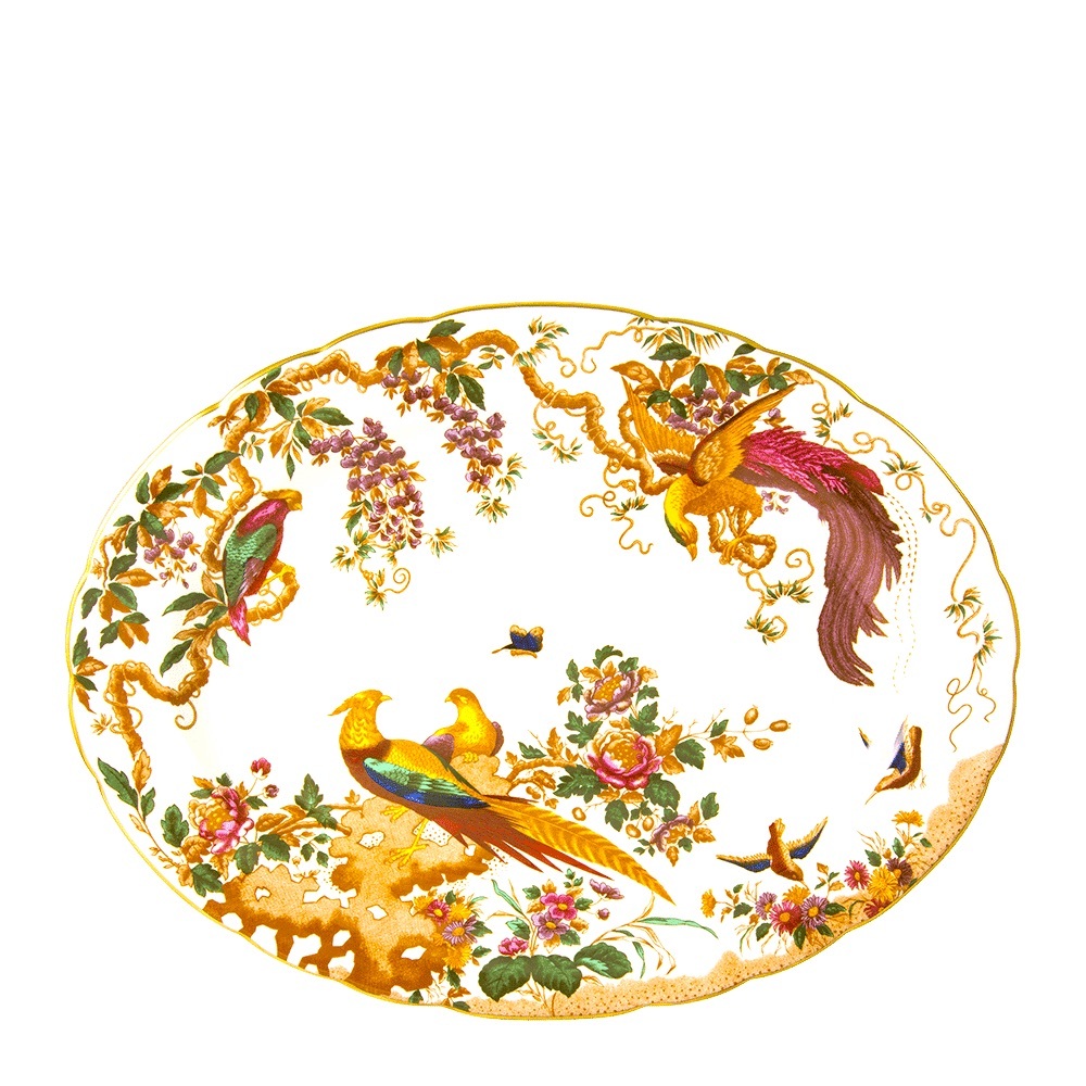 ROYAL CROWN DERBY
Olde Aves Oval Dish L/S (16.4in/41.75cm)